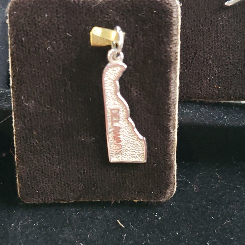 Sterling silver .925 Delaware Charm